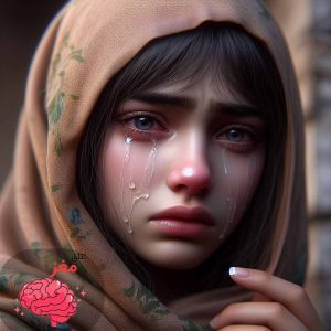 دختری غمگین
